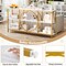Chic Entryway Console Table White Gold Metal Frame with Faux Marble Top 3-Tier Open Storage